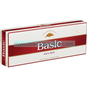 Basic 100's cigarettes